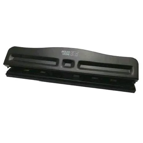 Molho Leone 488 Perforatore 4 Fori Mobili in Acciaio Capacita' Foratura 10 Fogli Fori 6 mm Col. Nero
