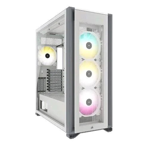 Corsair Icue 7000X Case Full Tower RGB ATX Minitx Matx ATX e-ATX 3XPANNELLO Vetro Temperato 4XVENTOLE 140mm White
