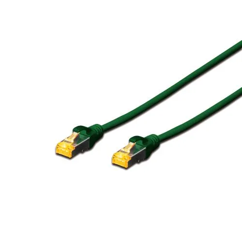 Digitus Cavo di Rete Patch S/FTP Cat 6A Doppia Schermatura 3 m Verde