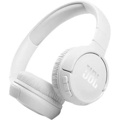 Jbl Tune 510BT Cuffie On-Ear Wireless Bluetooth 5.0 Pieghevole Microfono Integrato Connessione Multipoint e Ad Assistente Vocale Bianco