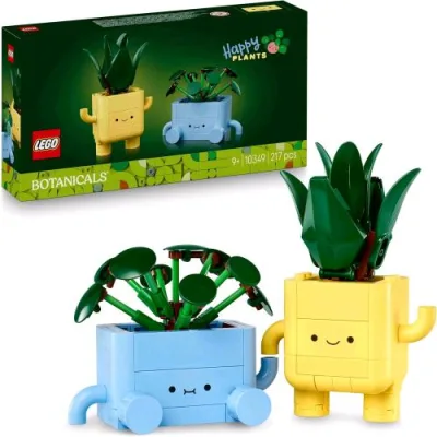 LEGO Botanicals Piantine Felici Kit di Arte e Mestieri con 2 Piante 2 Vasi e Facce Intercambiabili