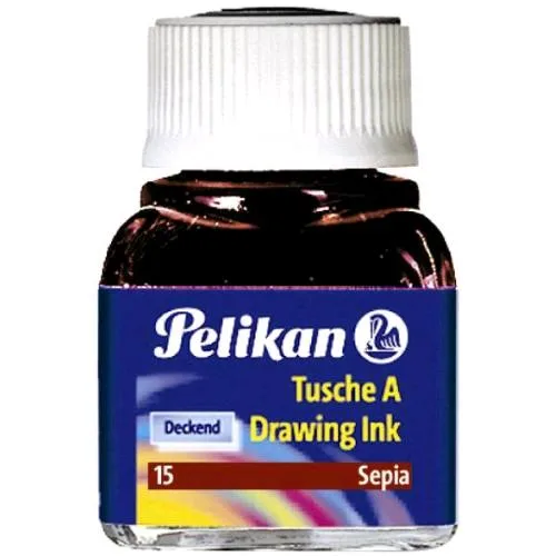 Pelikan Inchiostro China 523 Flacone da 10 ml Seppia