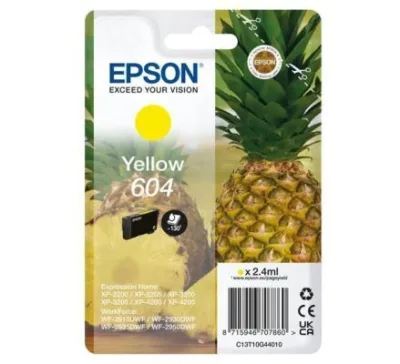 Epson 604 CARTUCCIA INK GIALLO 2.4 ML PER Expression Home XP-4200; Home Cinema 3200; Stylus Photo 2200
