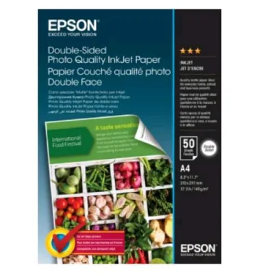 Epson Double Sided Carta Fotografica Lucida 219X297 mm 140g 50 Fogli Bianco