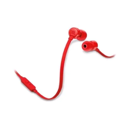 Jbl Tune T160 Auricolari in-Ear Stereo con Microfono e Cavo Jack 3.5mm Rosso