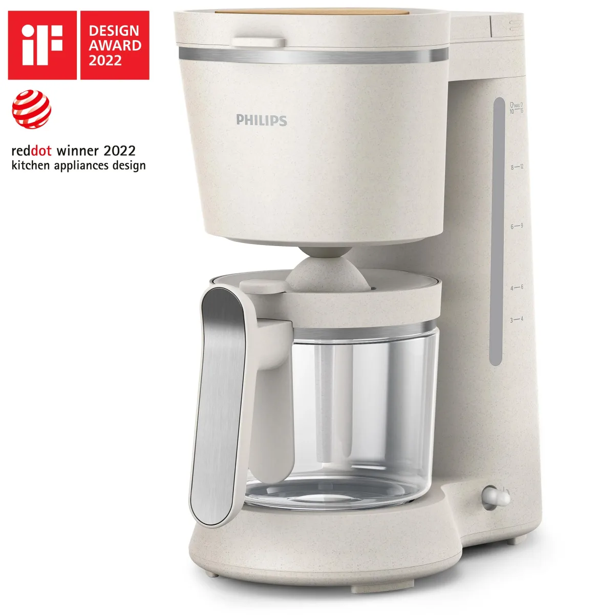 MACCHINA CAFFE PHILIPS CONSCIOUS HD5120/00 1.2 LITRI VETRO AMERICANO