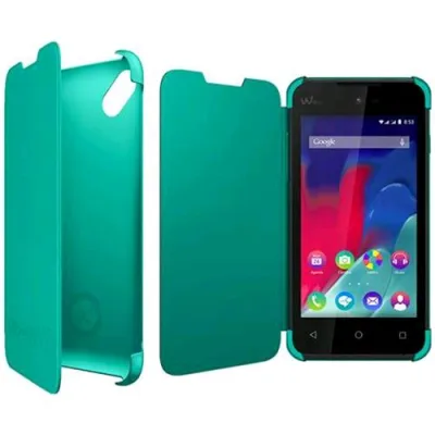 WIKO Sunset 2 Folio Flip Cover Colore Cyan