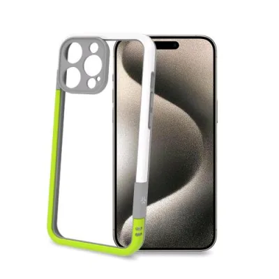 Celly Apple iPHONE 16 Pro Max Bumper in Tpu White/Yellow