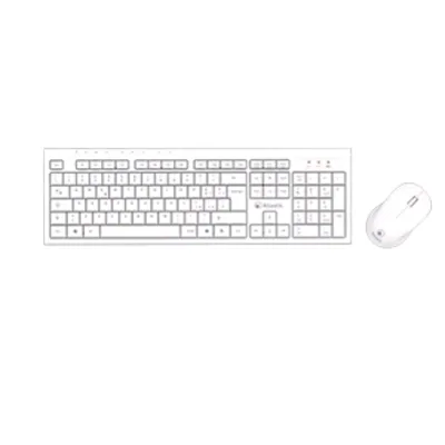 Atlantis Land Atlantis P013-AX280GW+M Kit Tastiera Wireless + Mouse Ottico Wireless 3 Pulsanti Ricevitore USB Nano Size Bianco