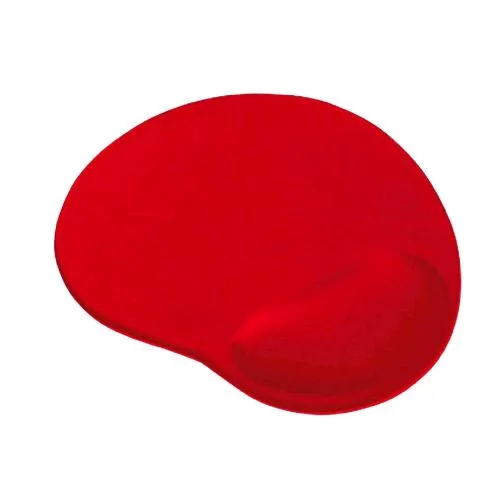 Trust Bigfoot Tappetino per Mouse con Poggiapolsi in Gel Red