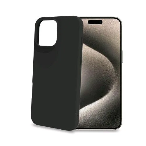 Celly Apple iPHONE 16 Pro Max Cover Cromo in Tpu Black