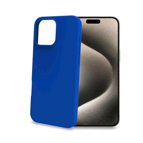 Celly Apple iPHONE 16 Pro Max Cover Cromo in Tpu Blu