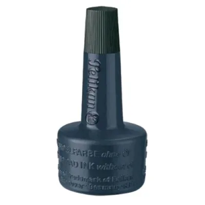 Pelikan Inchiostro per Timbri Senza Olio Flacone da 28ml Nero