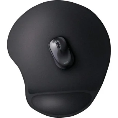 Trust Bigfoot XL Mousepad Tappetino per Mouse in Gel 255 x 295mm Nero