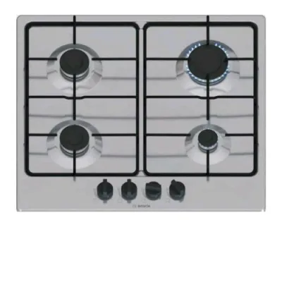 Bosch PGP6B5K85 Piano Cottura a Gas 4 Fuochi 60 cm Piano in Acciaio Inox