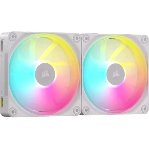 Corsair Icue Link LX140 RGB Kit 2 Ventole 140mm PWM Bianco