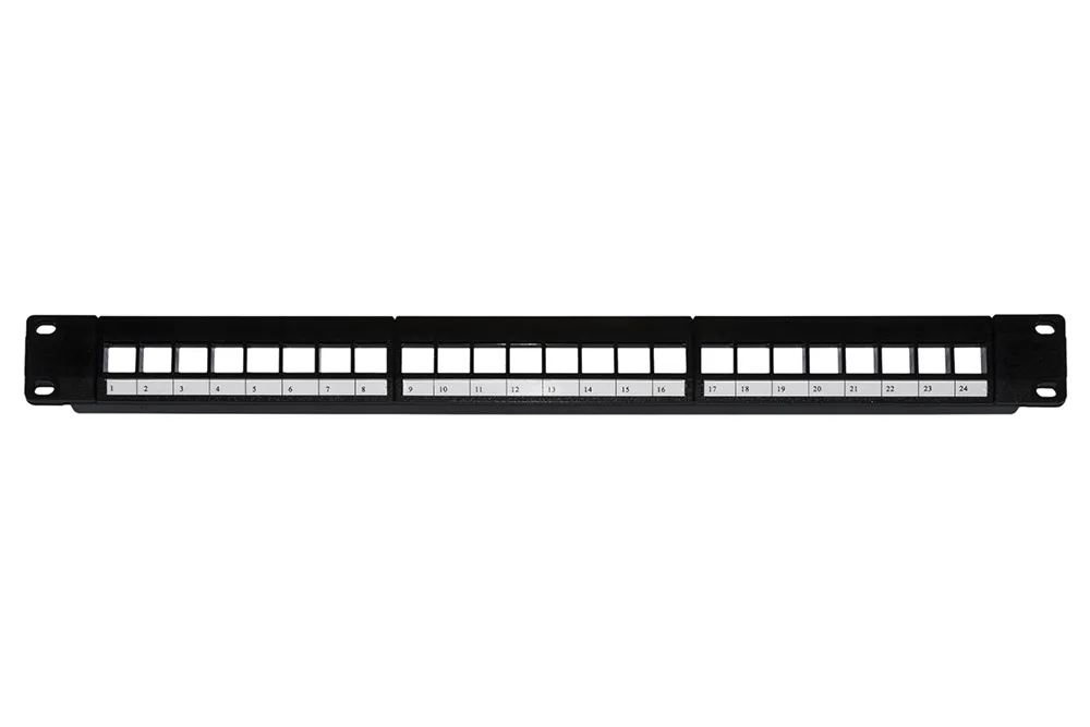 PATCH PANEL 24 PORTE 19 VUOTO NERO