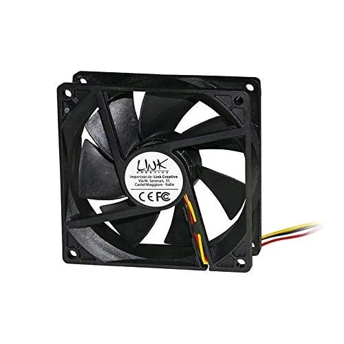 LINK LKV9225 Ventola Universale di Raffredamento per PC 92X92X25 mm 12 Volt Black