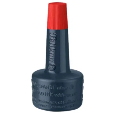 Pelikan Inchiostro per Timbri Senza Olio Flacone da 28ml Rosso