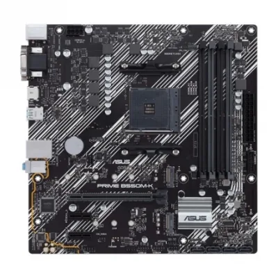 ASUS Prime B550M-K Scheda Madre Micro ATX AMD B550 (Ryzen AM4), Dual M.2, Pcie 4.0, 1 GB LAN, HDMI/D-Sub/DVI, SATA 6 Gbps, USB 3.2 Gen 2 Type-A