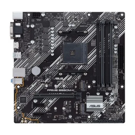ASUS Prime B550M-K Scheda Madre Micro ATX AMD B550 (Ryzen AM4), Dual M.2, Pcie 4.0, 1 GB LAN, HDMI/D-Sub/DVI, SATA 6 Gbps, USB 3.2 Gen 2 Type-A