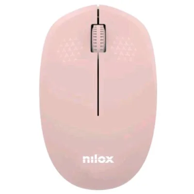 Nilox Mouse Ottico Wireless con Nano Ricevitore 3 Pulsanti 1.000 DPI Rosa