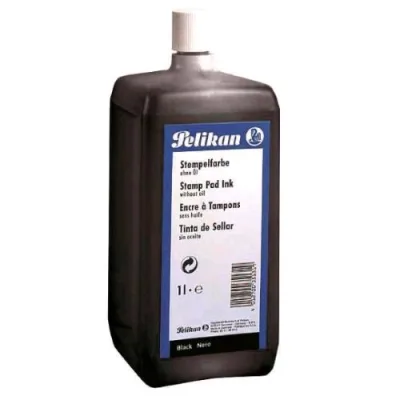 Pelikan Inchiostro Senza Olio per Timbri Flacone da 1 l Nero