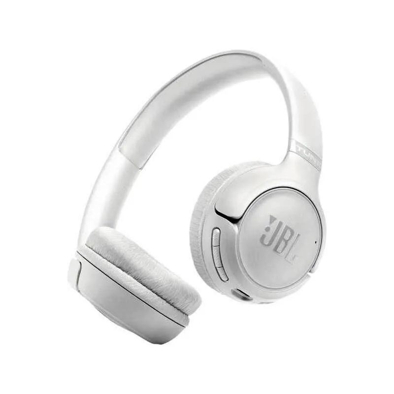Jbl Tune 530 BT Cuffie On-Ear Bluetooth Wireless Pieghevoli e Leggere JBL Pure Bass Connessione Multipoint fino a 76 Ore di Autonomia Google Fast Pair Microsoft Swift Pair Bianco