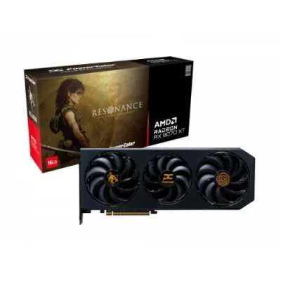 PowerColor Hellhound Resonance Edition AMD Radeon RX 9070 XT 16GB GDDR6 Triple Fan PCI Ex 5.0 16X