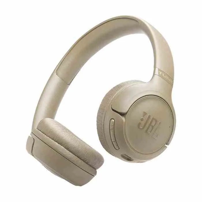 Jbl Tune 730 BT Cuffie Over-Ear Bluetooth Wireless Pieghevoli e Leggere JBL Pure Bass Connessione Multipoint fino a 76 Ore di Autonomia Google Fast Pair Microsoft Swift Pair Beige