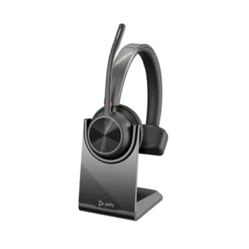 Hp Poly Voyager 4310 Cuffia Wireless Monoaurale con Microfono Base di Ricarica Black