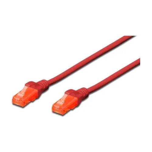 Digitus Cavo di Rete Patch U/UTP CAT.6 Lshf 3 m Rosso