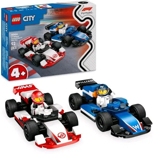 LEGO City Monoposto Williams Racing Haas F1 Modellini da Costruire con 2 Minifigure