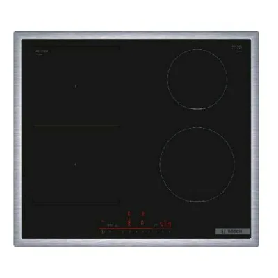 Bosch PVS645HB1E Piano Cottura a Induzione Combizone Piano in Vetroceramica Directselect Smart Hood Home Connect Nero