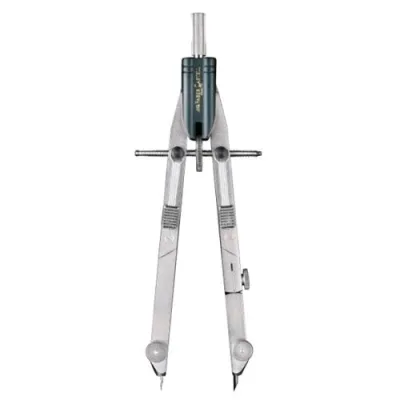 Faber Castell Compasso con Balaustroni a Regolazione Rapida a Pressione in Alluminio