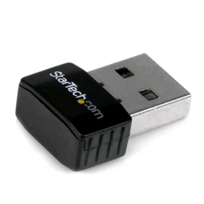 Startech USB300WN2X2C Adattatore di Rete Wi-Fi 2.4GHz 300 Mbps Interfaccia USB Colore Nero