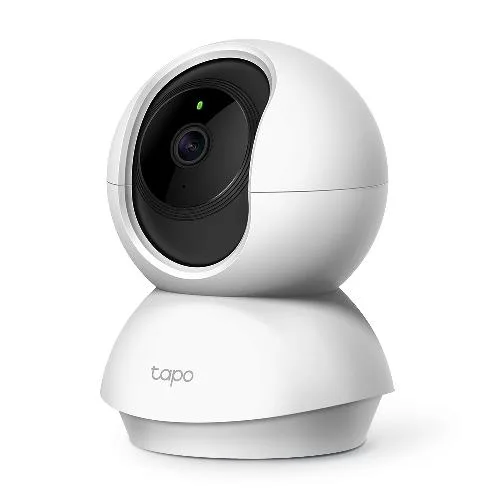 Tp-Link TC70 Telecamera di Sorveglianza IP Wi-Fi Full HD da Interno Microfono e Altoparlante Integrati Audio a 2 Vie LED Slot Microsd IR White