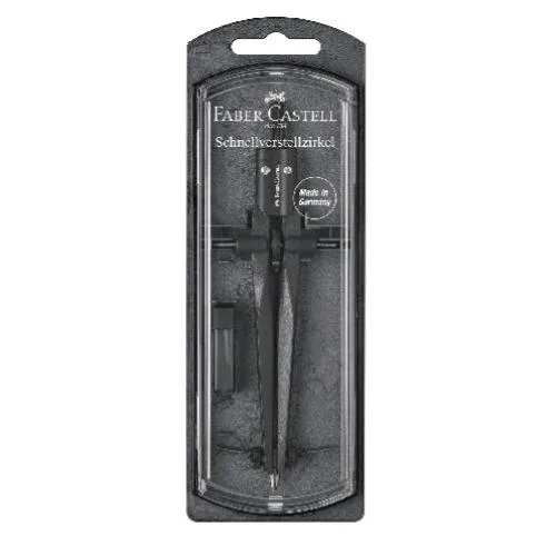 Faber Castell Compasso Stream in Pietra Stagno Acrilico Diametro Cerchio 340 mm Nero