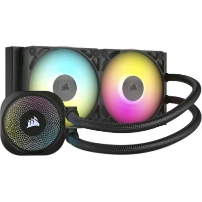 Corsair Icue Link Titan 240 RX RGB CPU Liquid Cooler Intel Dual Fan 240mm 1851/1700 AMD AM5/AM4 Nero