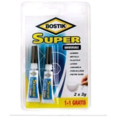 Bostik Super Universale Colla Liquida in Tubetto da 3 g Trasparente Conf 2 Pz.