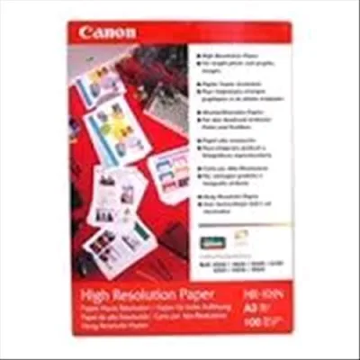 Canon HR-101 A3 Conf 100 Fogli Carta Fotografica A3 106g/M2 Colore Bianco Grana Fine (1033A005AB)