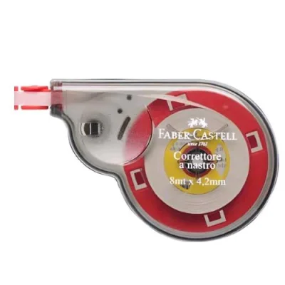 Faber Castell Correttore Nastro a Nastro 4.2 mm x 8 m Bianco Conf 6 Pz.