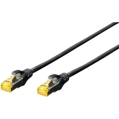 Digitus Cavo di Rete S/FTP Cat 6A Doppia Schermatura 10 m Nero