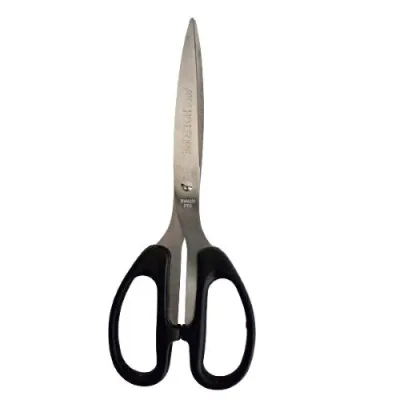Molho Leone Forbice 21 cm Lama Inacciaio da 137 mm Punta Tonda Manico in Polipropillene Simmetrico Nero