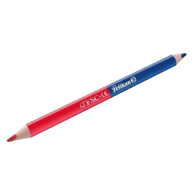 Pelikan Matita Bicolore in Legno Rosso Blu Conf 12 Pz.
