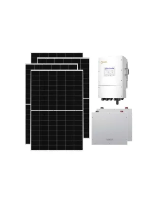 Kit fotovoltaico trifase 15470W inverter 15kW Solis LV batteria al litio 10.24kWh Dyness DL5.0C