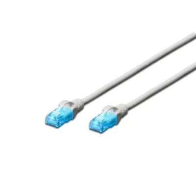 Digitus Cavo di Rete UTP Cat 5E 2 x M RJ-45 Non Schermato 10 m Grigio