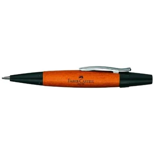 Faber Castell e-Motion Wood Portamine 1.4 mm con 1 Mina B Colore Marrone/Nero