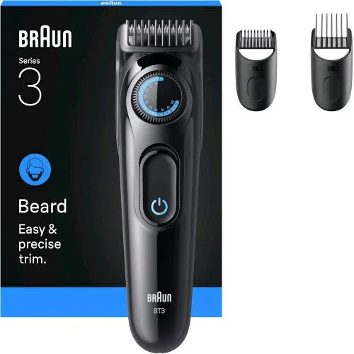 Braun BT3520 1CT BT Styler Regolabarba Ricaricabile 1-20mm Wet DRY Nero