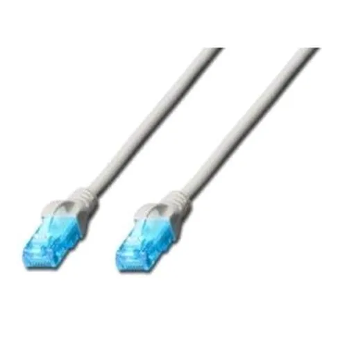 Digitus Cavo di Rete UTP Cat 5E 2 x M RJ-45 Non Schermato 15 m Grigio